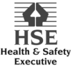 Hummels Brickwork Ltd Oxfordshire, Wantage, Oxford, bricklayers, stonemasons Health and Safety Executive (HSE) logo bw